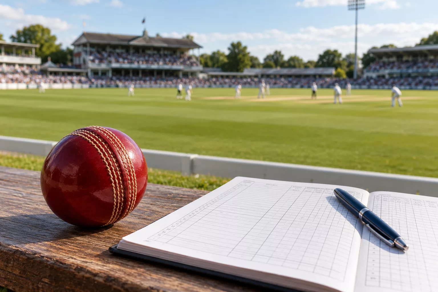 SpinRio editorial illustration: Cricket Formats and Scorecards