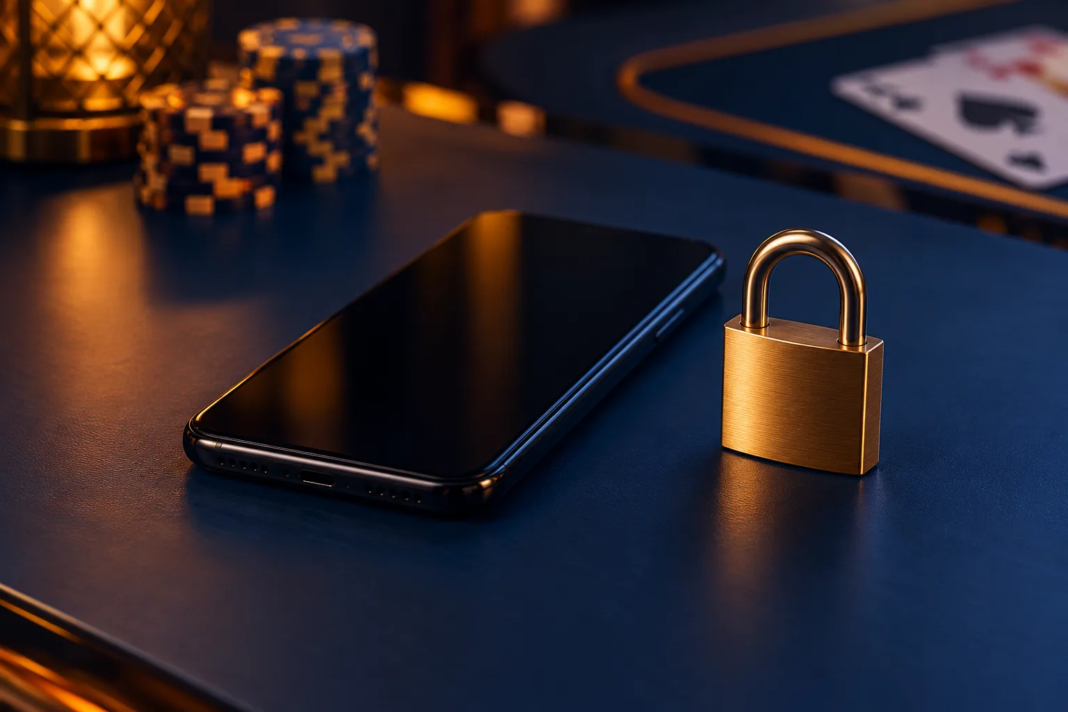 Phone and padlock for the SpinRio registration guide